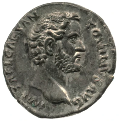 Denarius - Antoninus Pius PONT MAX TR POT COS; Diana front