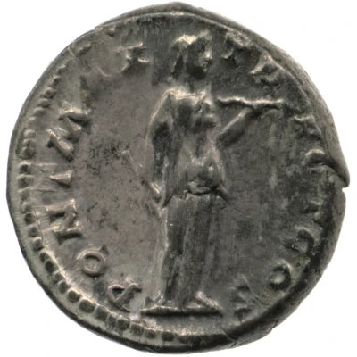 Denarius - Antoninus Pius PONT MAX TR POT COS; Diana back