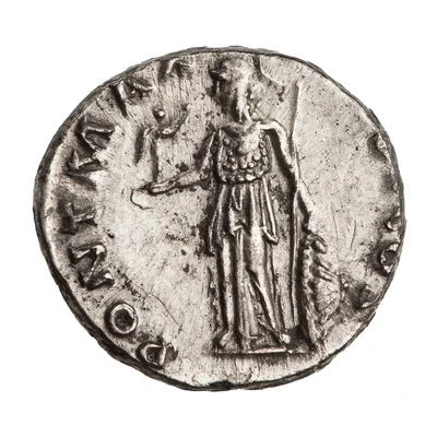 Denarius - Antoninus Pius PONT MAX TR POT COS; Minerva and Victory back