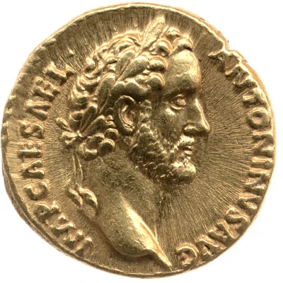 Denarius - Antoninus Pius PONT MAX TR POT COS; Pietas front