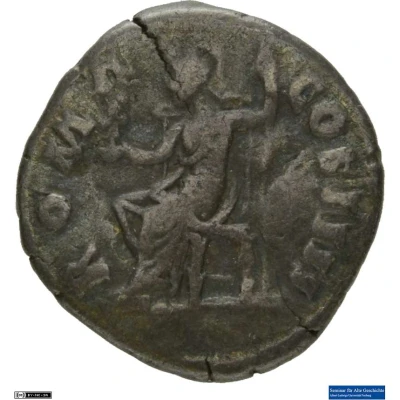Denarius - Antoninus Pius ROMA COS IIII; Roma and Victory back