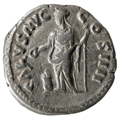 Denarius - Antoninus Pius SALVS AVG COS IIII; Salus back