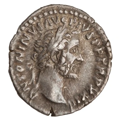 Denarius - Antoninus Pius SALVTI AVG COS IIII; Salus front