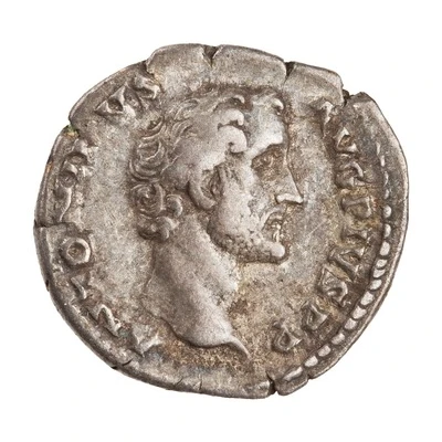 Denarius - Antoninus Pius TR P COS II; Pax front