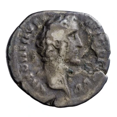 Denarius - Antoninus Pius TR P COS II; Romulus and Remus front