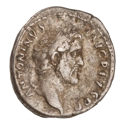 Denarius - Antoninus Pius TR POT COS III; Romulus and Remus front