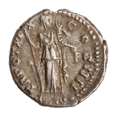 Denarius - Antoninus Pius TR POT XIX COS IIII; Fortuna back