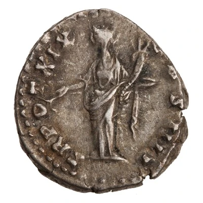 Denarius - Antoninus Pius TR POT XIX COS IIII; Pax back