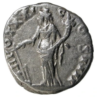 Denarius - Antoninus Pius TR POT XXI COS IIII; Fortuna back