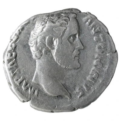 Denarius - Antoninus Pius TRIB POT COS; Diana front