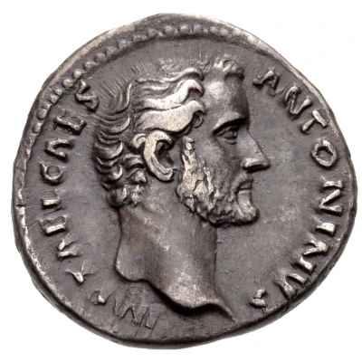 Denarius - Antoninus Pius TRIB POT COS; Minerva front