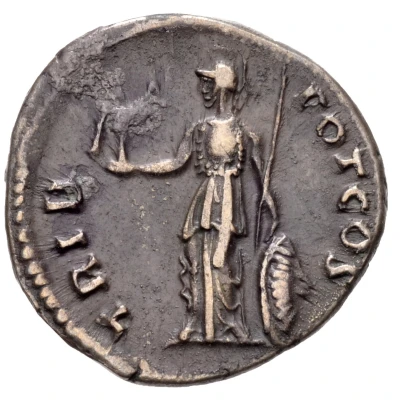 Denarius - Antoninus Pius TRIB POT COS; Minerva back