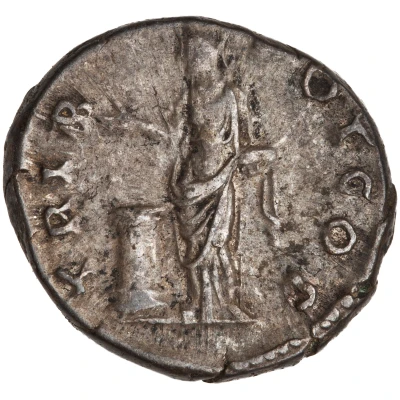 Denarius - Antoninus Pius TRIB POT COS; Pietas back