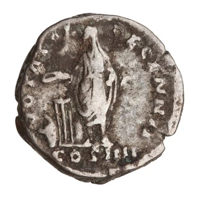 Denarius - Antoninus Pius VOTA SOL DECENN II COS IIII back