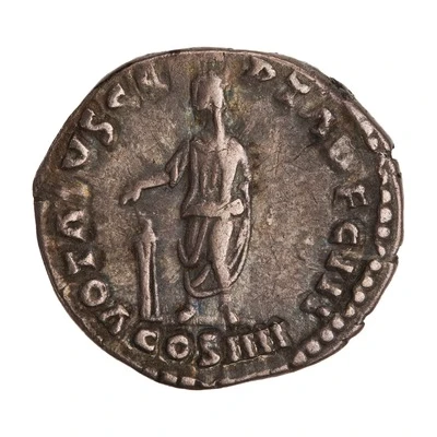 Denarius - Antoninus Pius VOTA SVSCEPTA DEC III COS IIII back