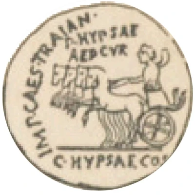 Denarius - Aretas IV IMP CAES TRAIAN AVG GER DAC P P REST P HYPSAE AED CVR C HYPSAE COS PREIVE CAPTV; Jupiter back
