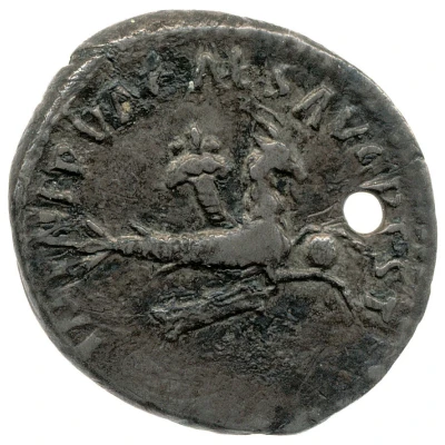 Denarius - Augustus IMP NERVA CAES AVG REST back