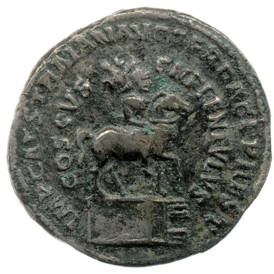 Denarius - Augustus and Agrippa IMP CAES TRAIAN AVG GER DAC P P REST COSSVS CN F LENTVLVS back
