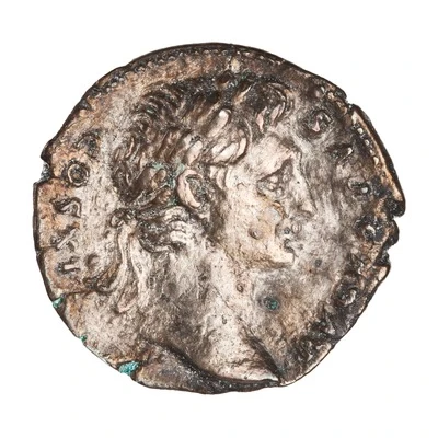 Denarius - Augustus and Agrippa IMP CAES TRAIAN AVG GER DAC P P REST M AGRIPPA COS TER COSSVS LENTVLVS front