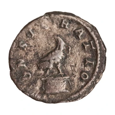 Denarius - Caracalla CONSECRATIO back