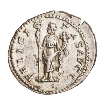 Denarius - Caracalla FELICITAS AVGG; Felicitas back