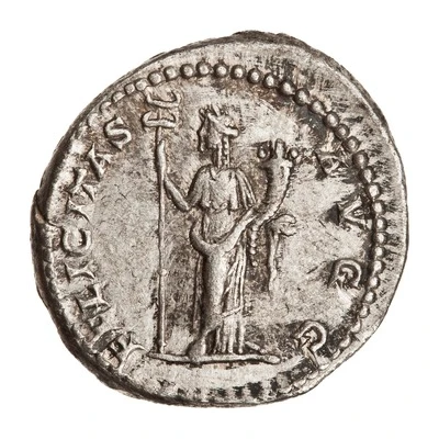 Denarius - Caracalla FELICITAS AVGG; Felicitas back
