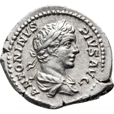 Denarius - Caracalla FELICITAS AVGG; Felicitas front