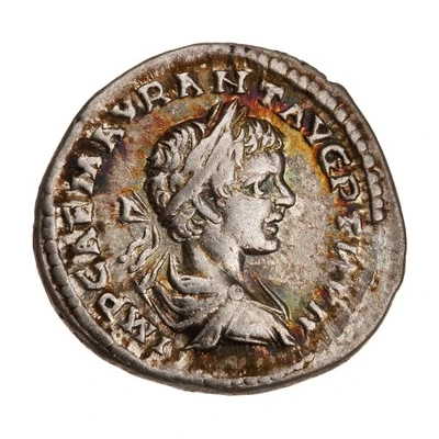 Denarius - Caracalla FELICITAS AVGG; Felicitas front