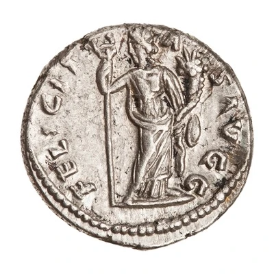 Denarius - Caracalla FELICITAS AVGG; Felicitas back