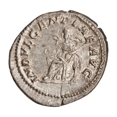Denarius - Caracalla INDVLGENTIAE AVG; Indulgentia back