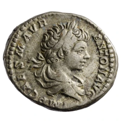 Denarius - Caracalla IVVENTA IMPERII; Victory front