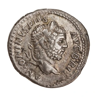 Denarius - Caracalla LIBERALITAS AVG VI; Liberalitas front