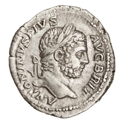 Denarius - Caracalla LIBERALITAS AVG VI; Liberalitas front