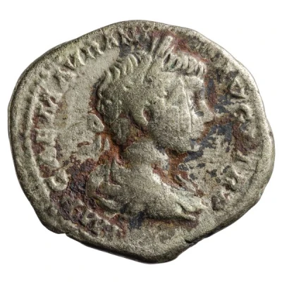 Denarius - Caracalla MINER VICTRIX; Minerva and Victory front