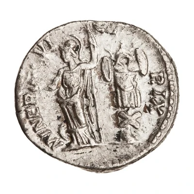 Denarius - Caracalla MINER VICTRIX; Minerva and Victory back