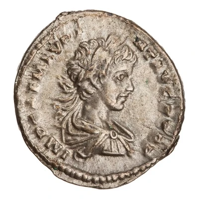 Denarius - Caracalla MINER VICTRIX; Minerva and Victory front
