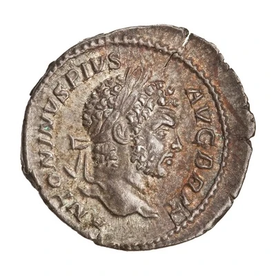 Denarius - Caracalla MONETA AVG; Moneta front