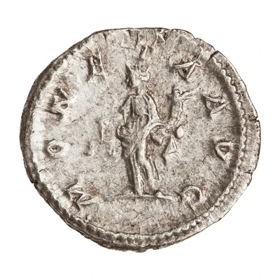 Denarius - Caracalla MONETA AVG; Moneta back