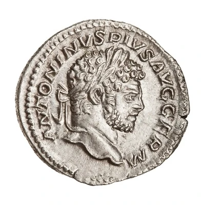 Denarius - Caracalla MONETA AVG; Moneta front