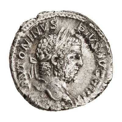 Denarius - Caracalla P M TR P XIIII COS III P P; Victory front