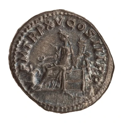 Denarius - Caracalla P M TR P XV COS III P P; Salus back