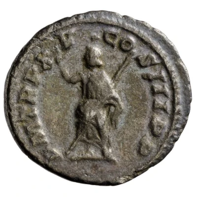 Denarius - Caracalla P M TR P XV COS III P P; Serapis back