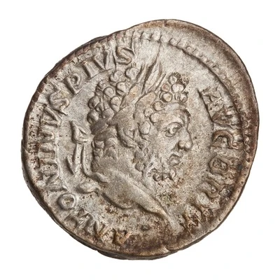 Denarius - Caracalla P M TR P XV COS III P P; Serapis front