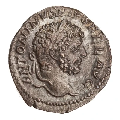 Denarius - Caracalla P M TR P XVI COS IIII P P; Hercules front