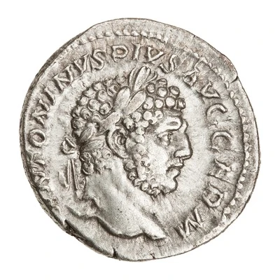 Denarius - Caracalla P M TR P XVI COS IIII P P; Hercules front
