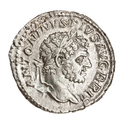 Denarius - Caracalla P M TR P XVI COS IIII P P; Serapis front