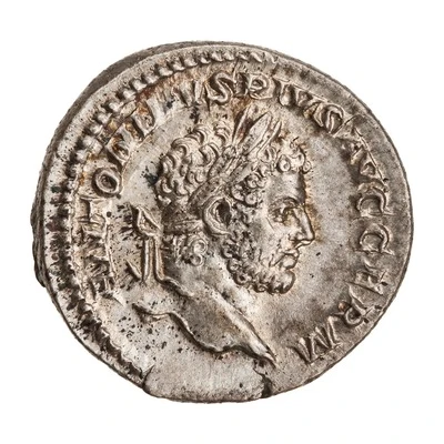 Denarius - Caracalla P M TR P XVII COS IIII P P; Apollo front