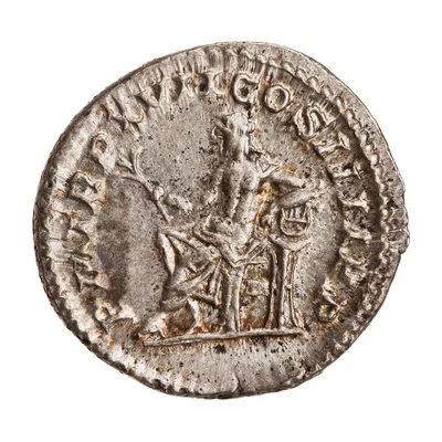 Denarius - Caracalla P M TR P XVII COS IIII P P; Apollo back