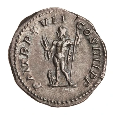 Denarius - Caracalla P M TR P XVII COS IIII P P; Jupiter back