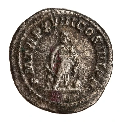 Denarius - Caracalla P M TR P XVIII COS IIII P P; Asclepius back
